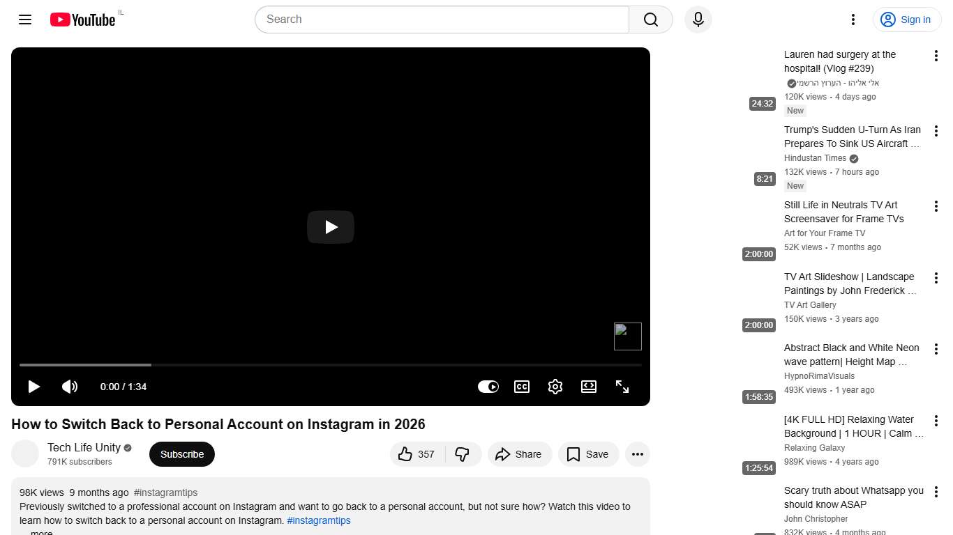 How to Switch Back to Personal Account on Instagram in 2026 - YouTube